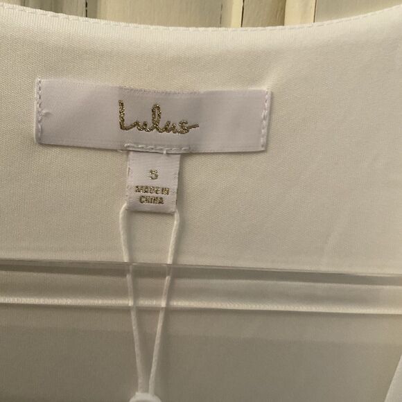 Lulus My Whole Heart Dress Women's S White Maxi Long Sleeve Wrap NWT - Picture 13 of 14